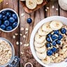 Bananen Blaubeer Porridge Rezept